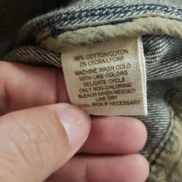 Free People Black Denim Mini Skirt Womens 30 - Picture 11 of 12